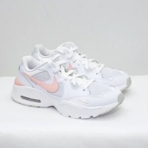Nike Air Max White and Pink Sneakers